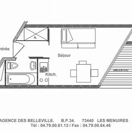 Lumineux Au Pied Des Pistes Avec Balcon - 3 Pers. - Fr-1-344-1056
